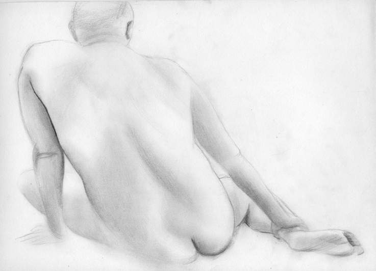 Back of man